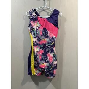 Freestyle By Danskin  Cosmic Dance Leotard Size Medium 7/8